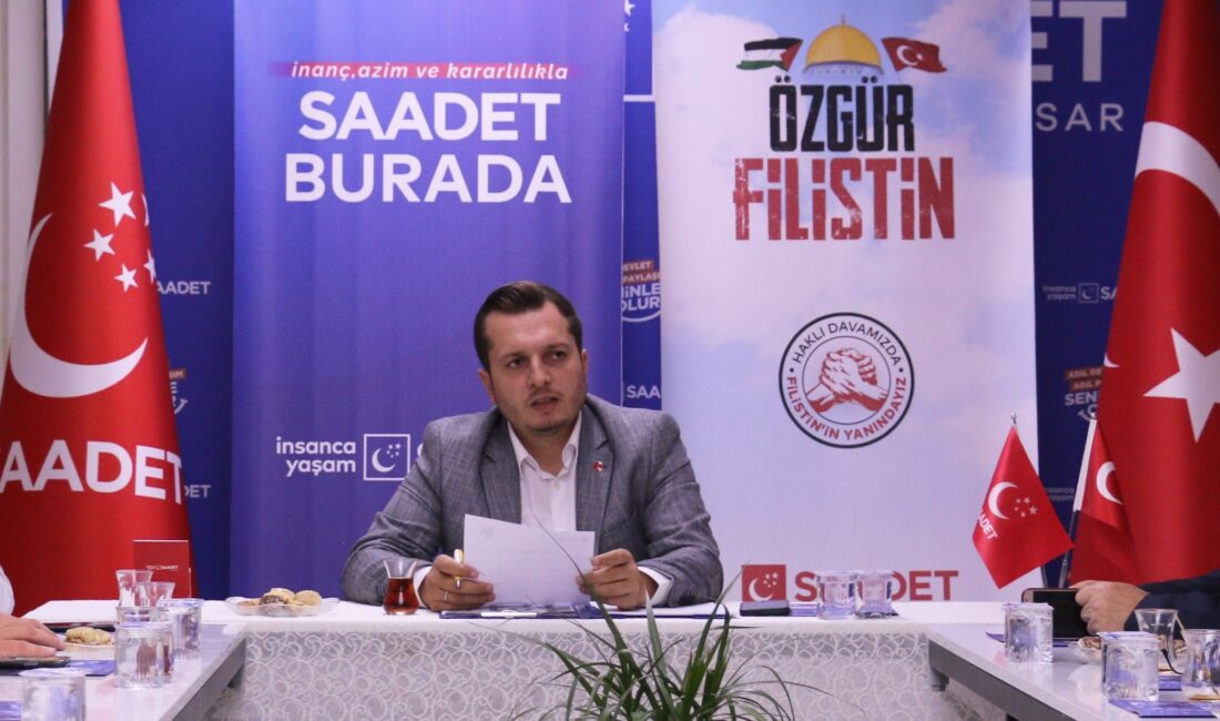 Saadet Partisi İl Başkanı Beytullah Karataş İsrail’in Filistin’e yönelik saldırılarına