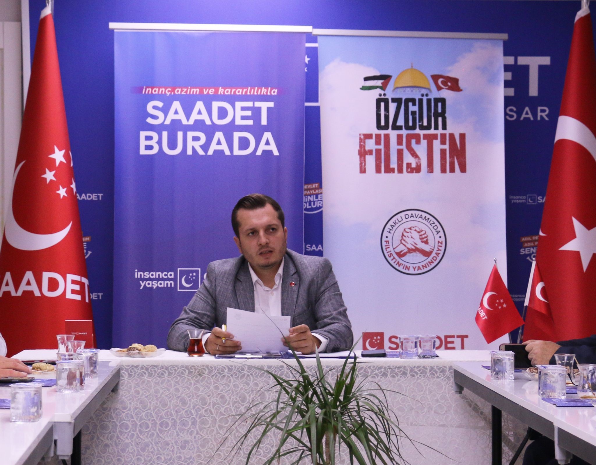 Saadet Partisi İl Başkanı Beytullah Karataş İsrail’in Filistin’e yönelik saldırılarına