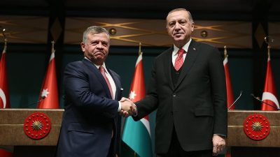 Cumhurbaşkanı Recep Tayyip Erdoğan, Ürdün Kralı 2. Abdullah ile bir