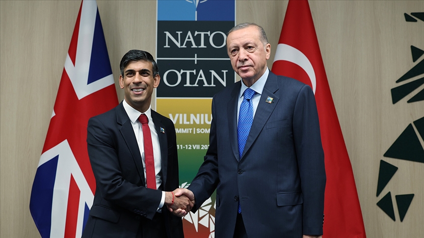 Cumhurbaşkanı Recep Tayyip Erdoğan, İngiltere Başbakanı Rishi Sunak ile telefon