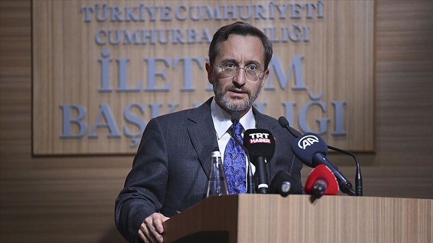 Cumhurbaşkanlığı İletişim Başkanı Altun, “Bugün bizlere düşen, mazlum Filistin halkının