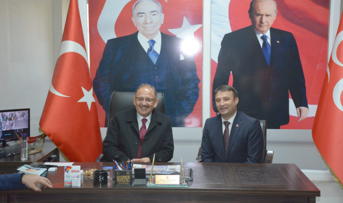 MHP İl Başkanlığı’nı ziyaret eden Çevre Şehircilik ve İklim Değişikliği