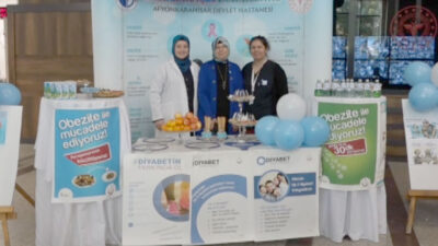 Afyonkarahisar Devlet Hastanesi 14 Kasım Diyabet Günü kapsamında, hastanede stant
