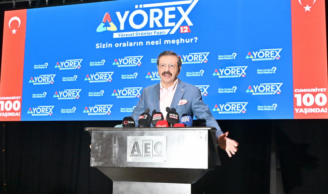 TOBB Başkanı M. Rifat Hisarcıklıoğlu, Yöresel Ürünler Fuarı’nın açılışında yaptığı