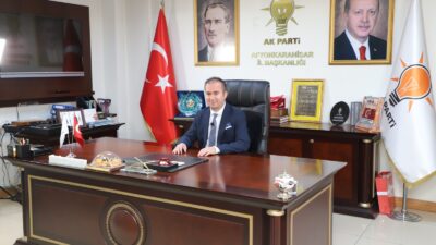   AK Parti Afyonkarahisar İl Başkanı Hüseyin Ceylan Uluçay, bugün