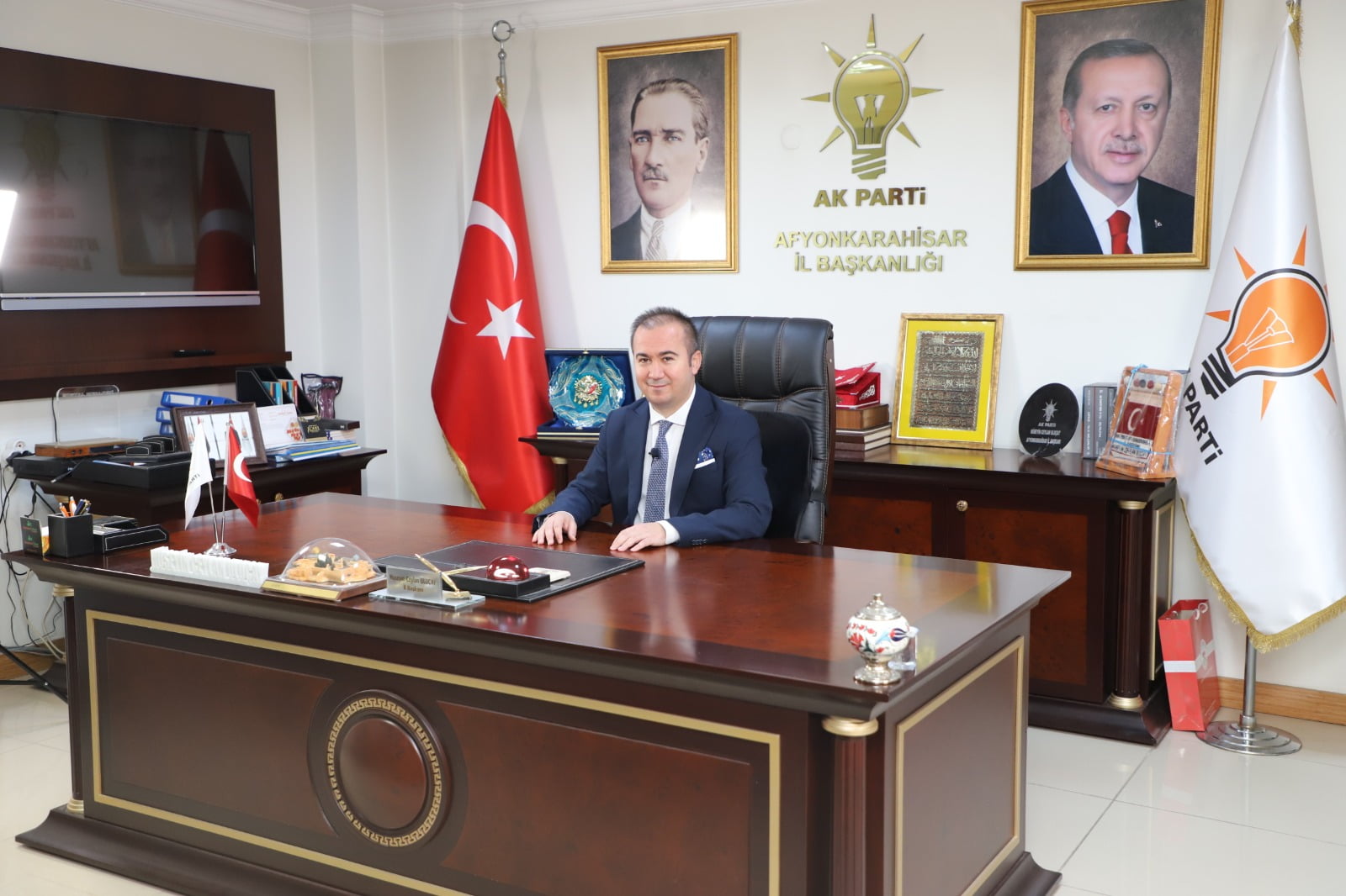   AK Parti Afyonkarahisar İl Başkanı Hüseyin Ceylan Uluçay, bugün