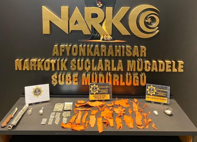 Afyonkarahisar Emniyet Müdürlüğü Narkotik Suçlarla Mücadele Şube Müdürlüğü ekipleri, Afyonkarahisar’da
