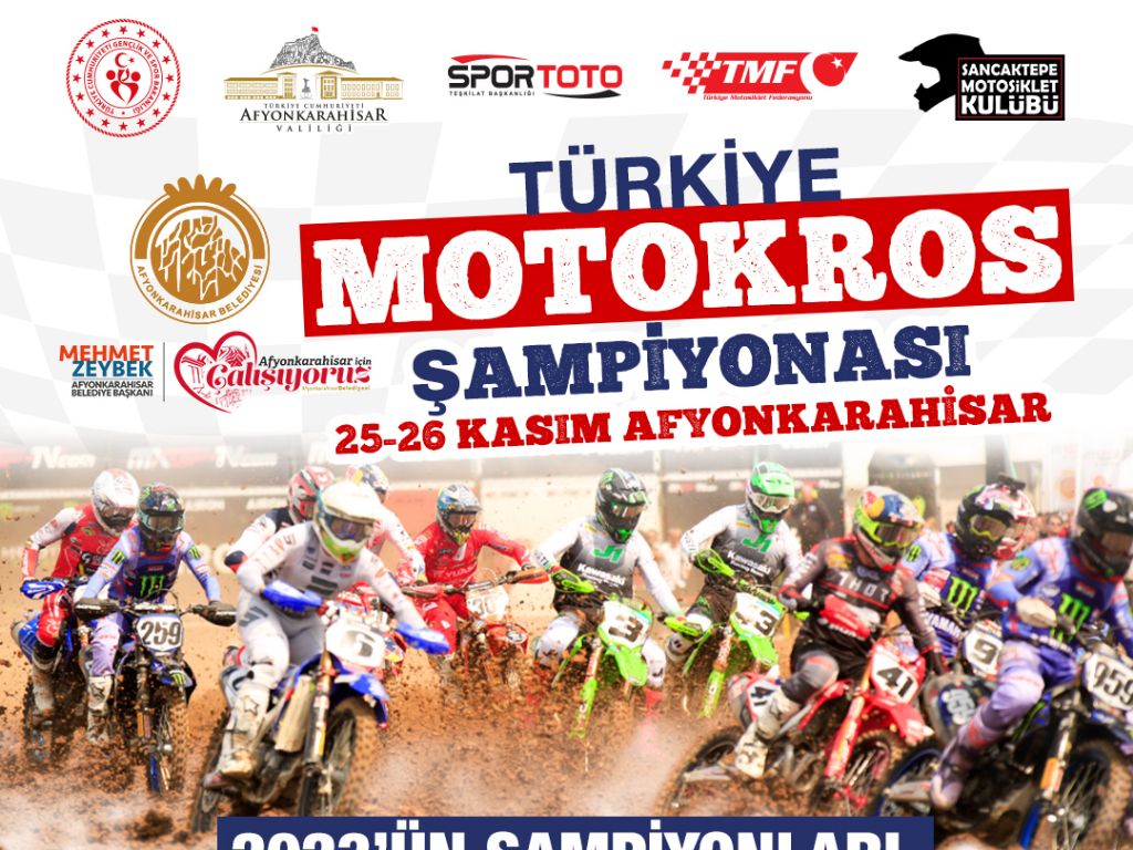 Türkiye Motokros Şampiyonası’nın 2023 yılı final yarışları 25-26 Kasım tarihlerinde