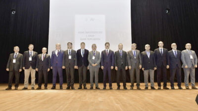 AFSÜ Rektörü Prof. Dr. Nurullah Okumuş ve beraberindeki AFSÜ’nün idari