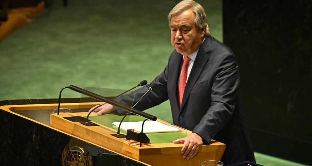 Birleşmiş Milletler (BM) Genel Sekreteri Antonio Guterres, “insanlık adına” Gazze’de
