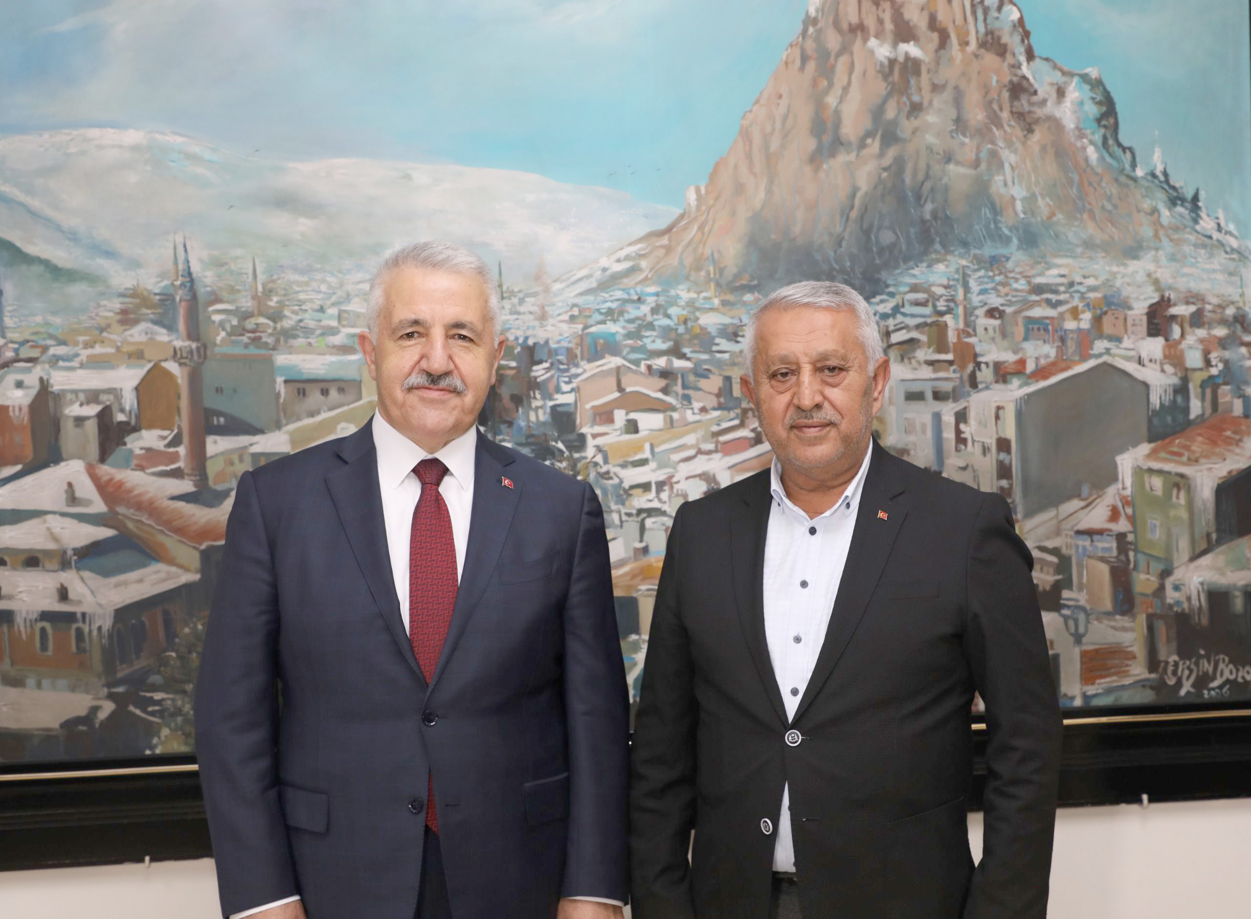   Belediye Başkanı Mehmet Zeybek’i ziyaret eden 65. Hükümet Ulaştırma,