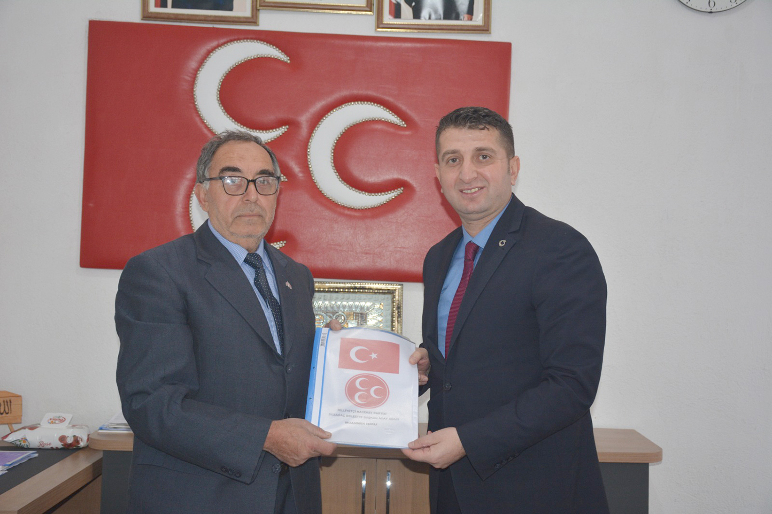   Düzağaç Belediye Başkanı Muammer Işıklı, beldesine Milliyetçi Hareket Partisi’nden