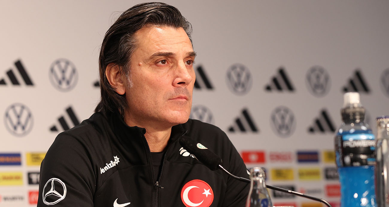 A Milli Futbol Takımı Teknik Direktörü Vincenzo Montella, deplasmanda Almanya