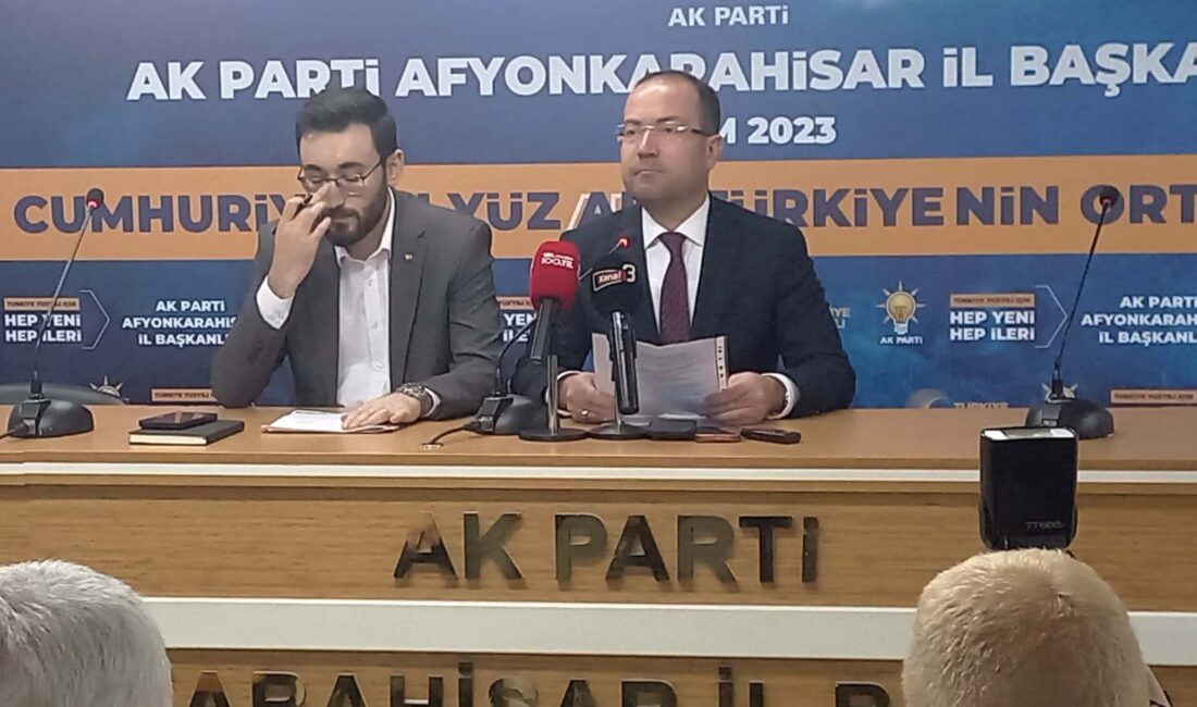 AK Parti’den Afyonkarahisar Belediye Başkan aday adaylığını açıklayan Afyonkarahisar Belediye