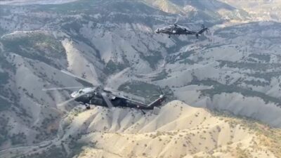 İçişleri Bakanı Ali Yerlikaya, Kahramanlar-28 operasyonunda, biri yeşil, biri gri