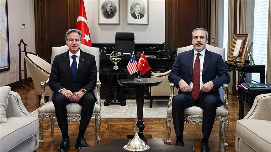 Dışişleri Bakanı Hakan Fidan, Türkiye’yi ziyaret eden ABD’li mevkidaşı Antony