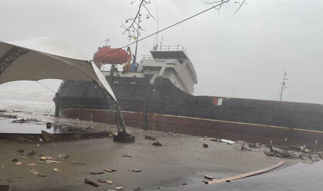Rusya’dan İzmir Aliağa Limanı’na yük taşıyan ve sığındığı Kdz. Ereğli