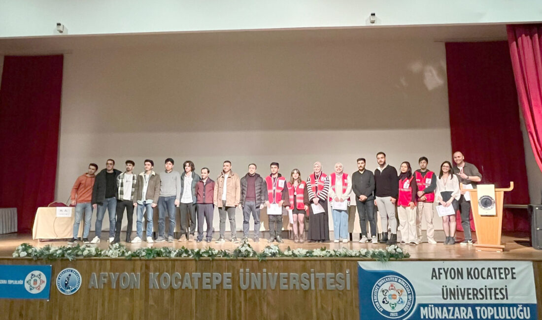   Afyon Kocatepe Üniversitesi Münazara Topluluğu tarafından düzenlenen kulüp ve