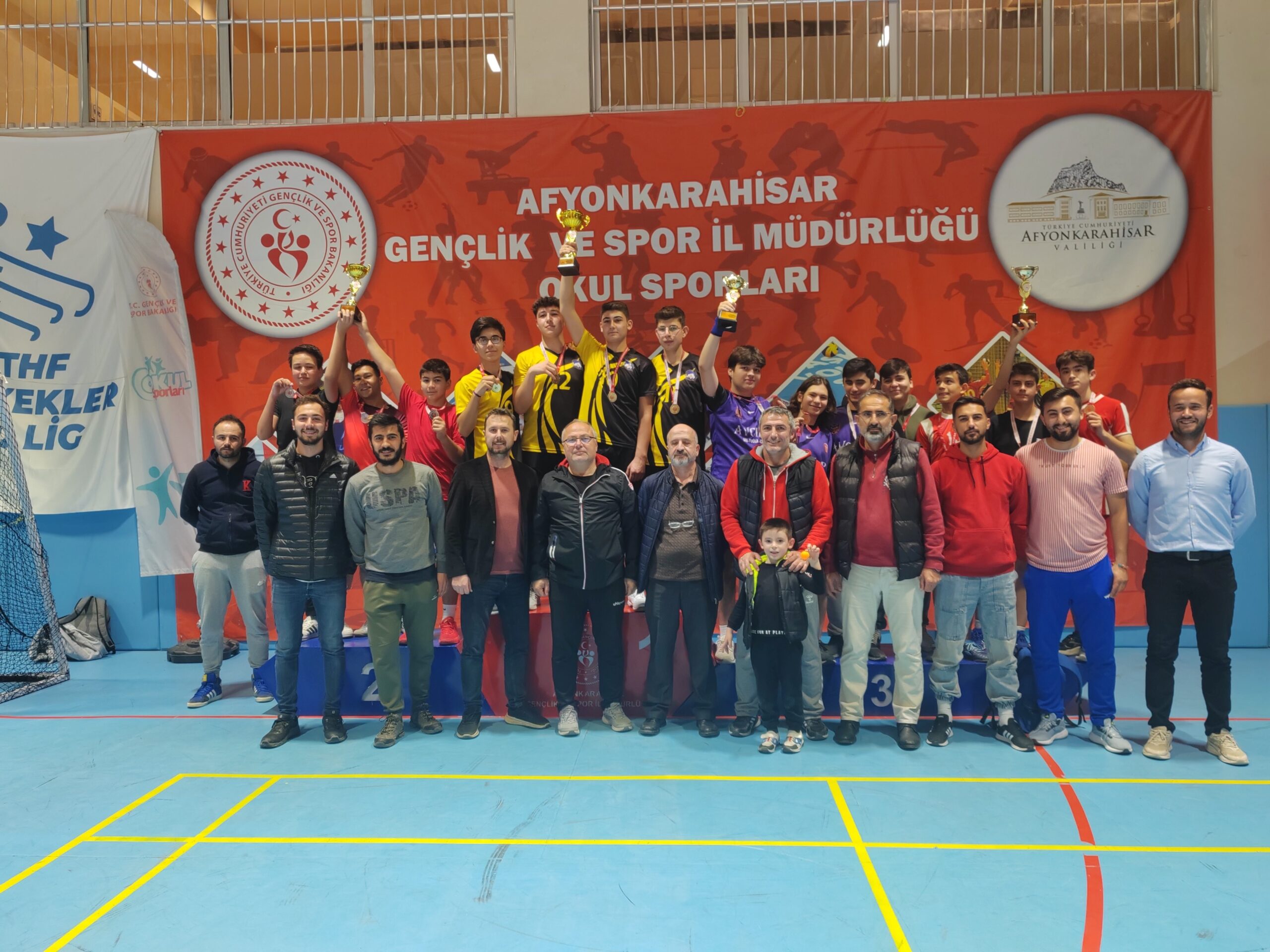 Afyonkarahisar’da Okul Sporları Genç Erkekler Masa Tenisi Müsabakaları sonucunda Şuhut