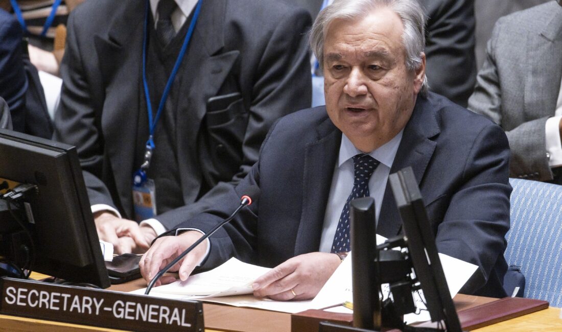 Birleşmiş Milletler (BM) Genel Sekreteri Antonio Guterres, BM Güvenlik Konseyi’ni