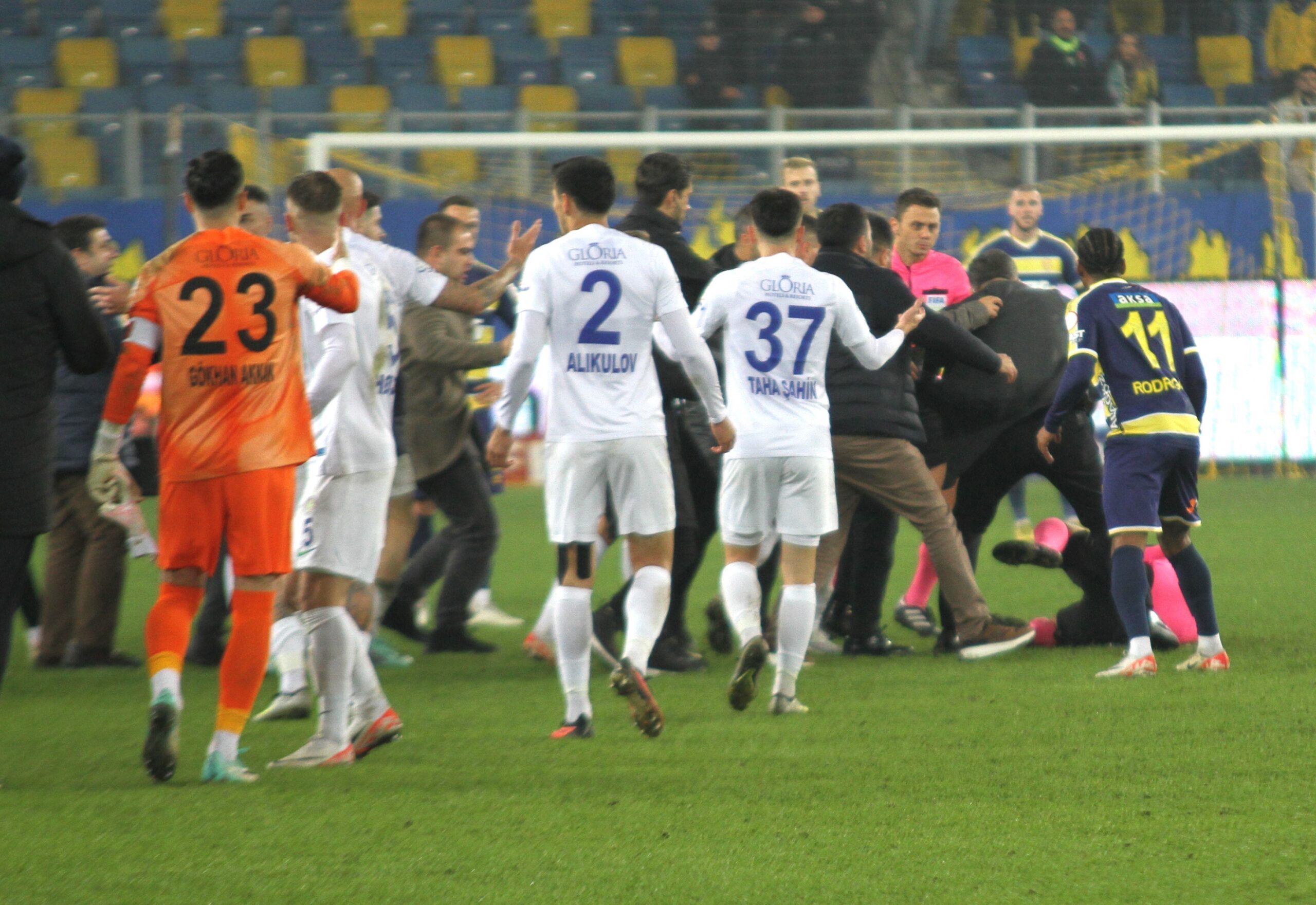 MKE Ankaragücü – Çaykur Rizespor maçının bitiş düdüğünün ardından Ankaragücü