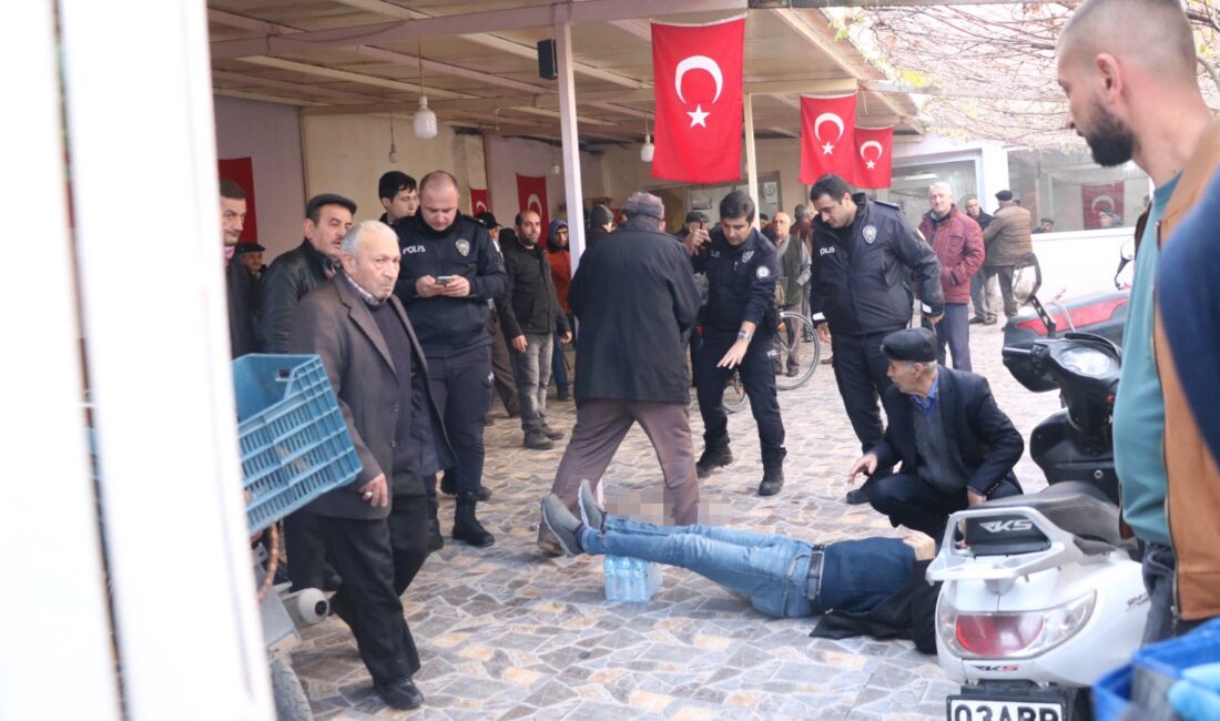 Afyonkarahisar’da bir kahvehanede husumetli şahıslar arasında çıkan silahlı kavgada 1