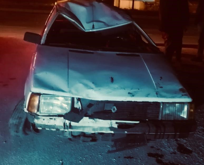 Afyonkarahisar’ın Bolvadin ilçesinde aniden önüne çıkan köpeğe çarpmamak için manevra