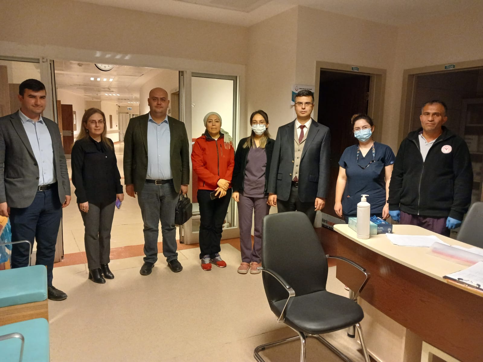 Dinar’da sağlık kuruluşlarını ziyaret eden İl Sağlık Müdürü Serhat Korkmaz,