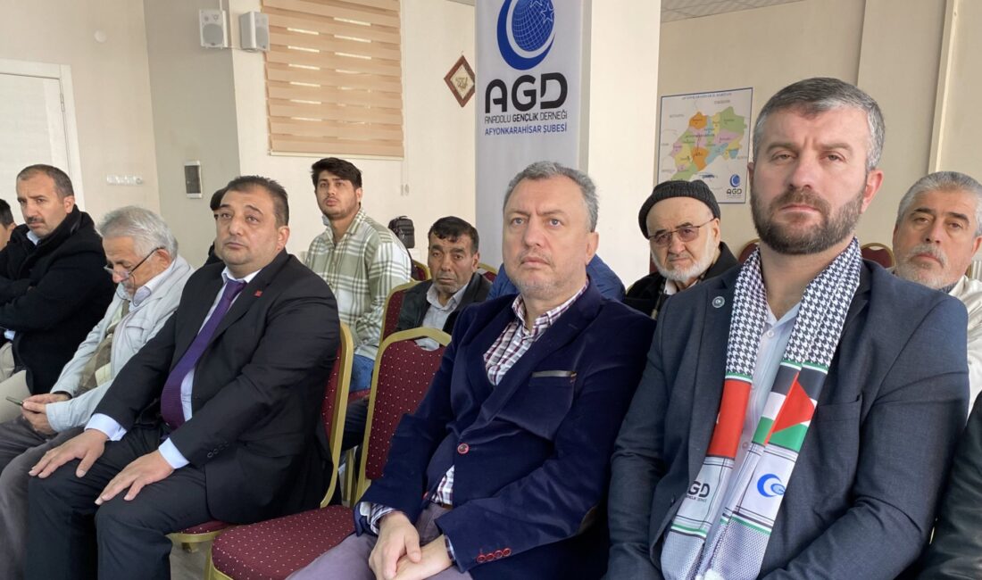 Anadolu Gençlik Derneği (AGD) Afyonkarahisar Şube Başkanı Muharrem Coşkun yaptığı