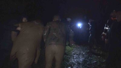 Zonguldak’ta meydana gelen heyelan nedeniyle göçük altında kalan evdeki 2