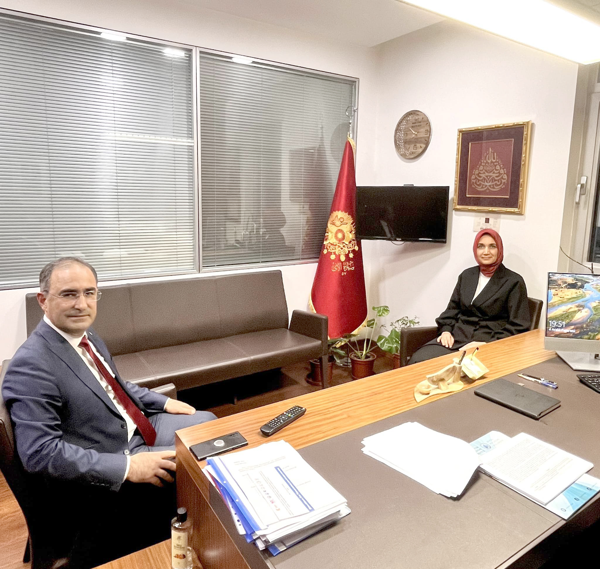 Vali Kübra Güran Yiğitbaşı, TBMM’de Milletvekilleri Ali Özkaya’yı, Hasan Arslan’ı,