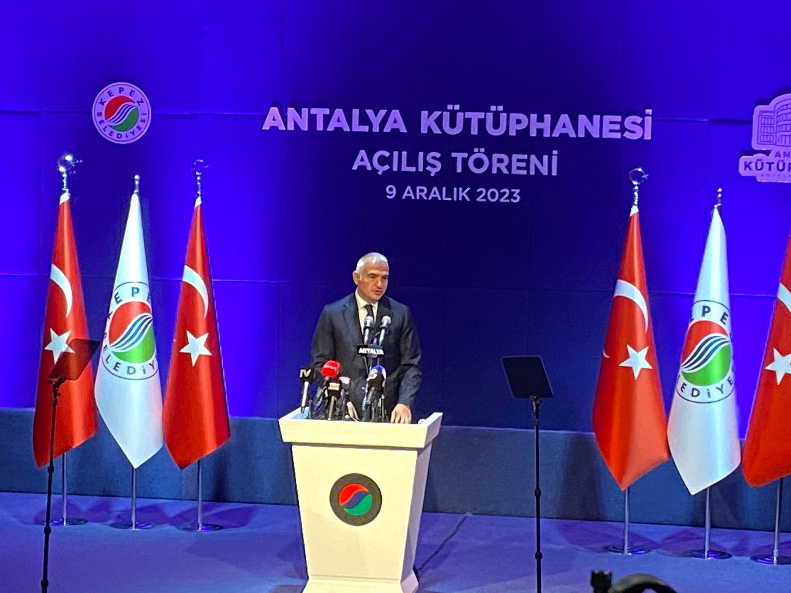Kültür ve Turizm Bakanı Mehmet Nuri Ersoy, Kepez Belediyesi tarafından