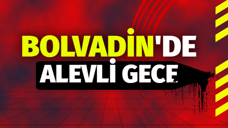 Afyonkarahisar’da yabancı uyruklu şahısların kaldığı binada çıkan yangında alevler geceyi