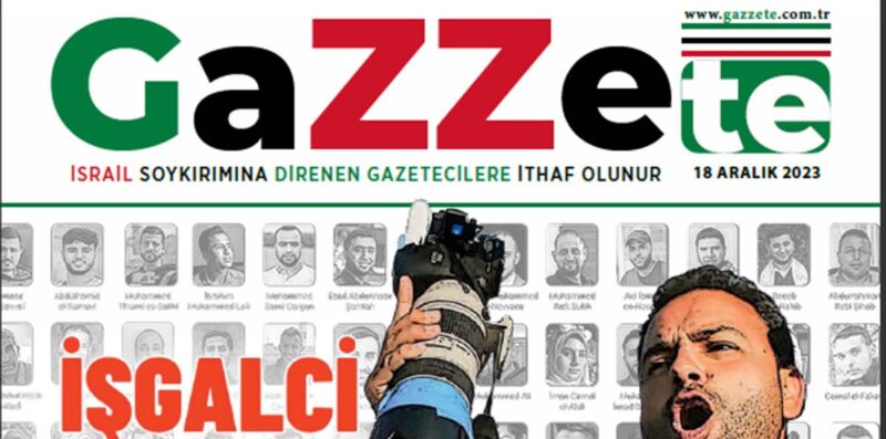 İsrail’in Gazze’deki soykırımına ve olayları görüntülemek isteyen basın mensuplarına yönelik