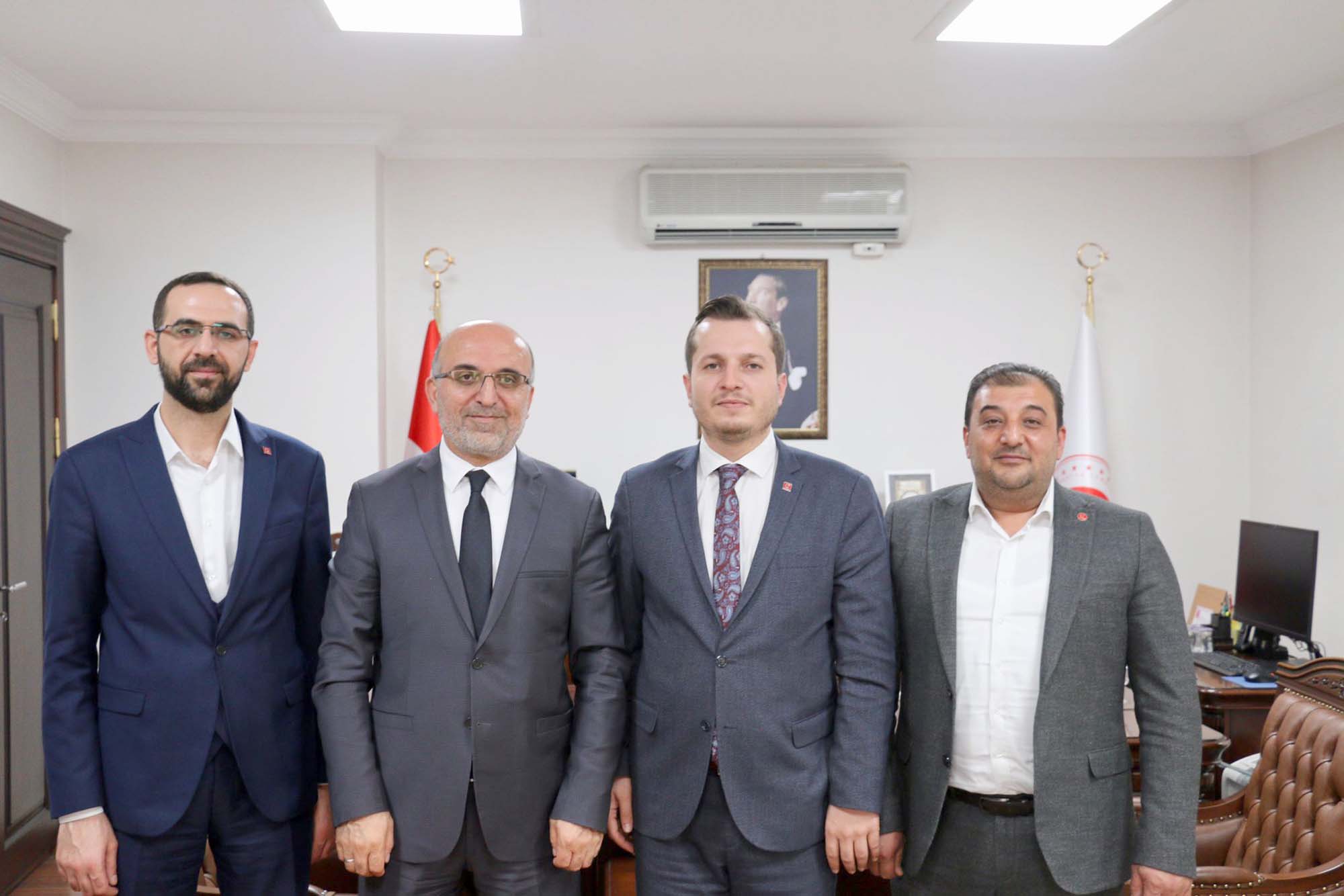 İl Müftüsü Lütfü İmamoğlu’nu ziyaret eden Saadet Partisi İl Başkanı