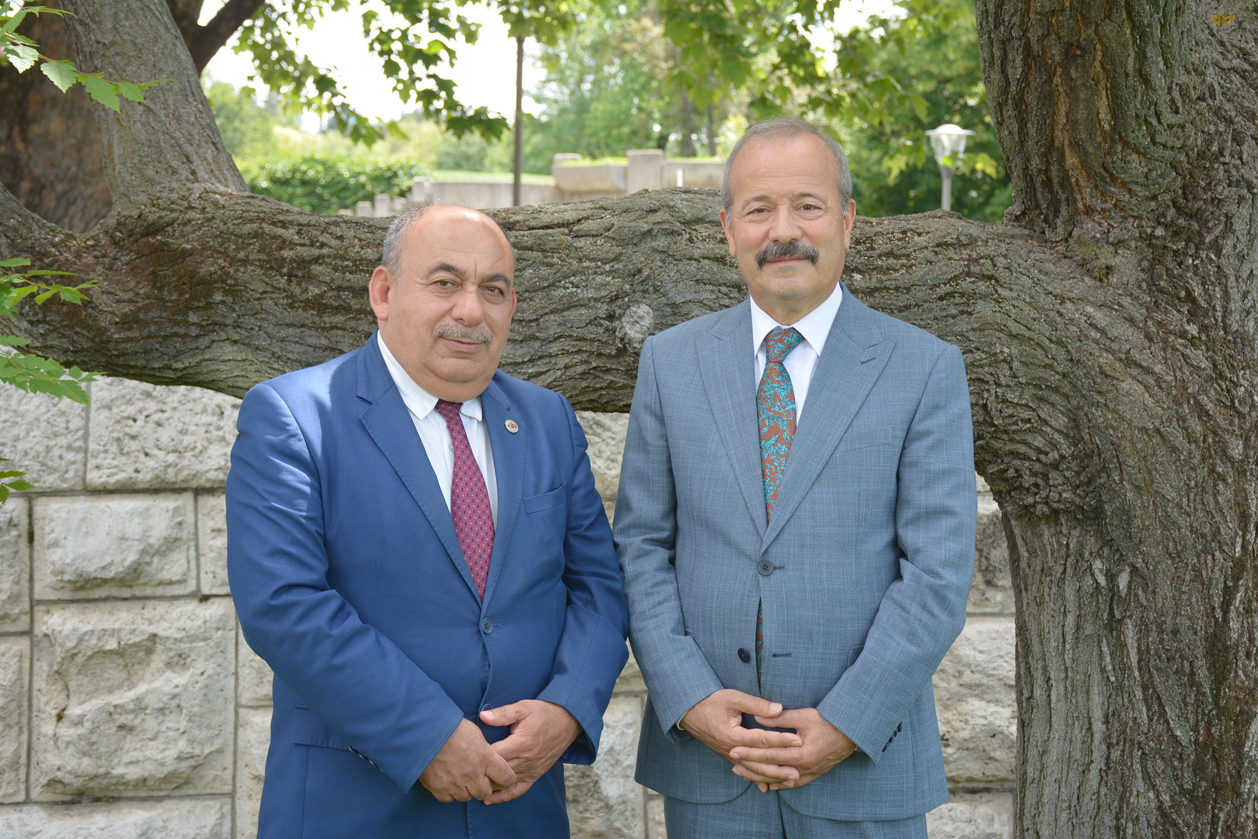 Döğer Belediye Başkanı Mehmet Demirel ve Seydiler Belediye Başkanı Hasan