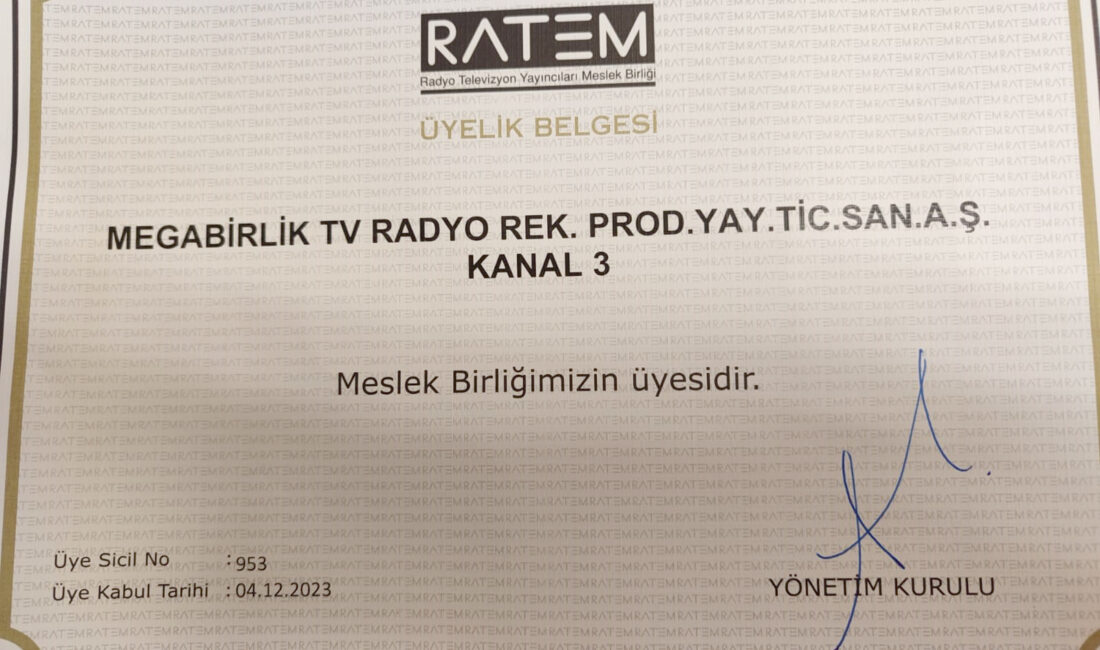 Kanal 3 Televizyonu, basın ve yayıncılık sektörünün en önemli birlikleri