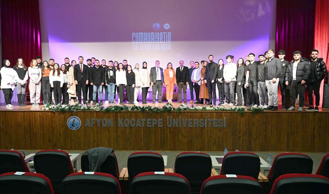 Afyon Kocatepe Üniversitesi (AKÜ) Yönetim ve Siyaset Topluluğu tarafından “Cumhuriyetin