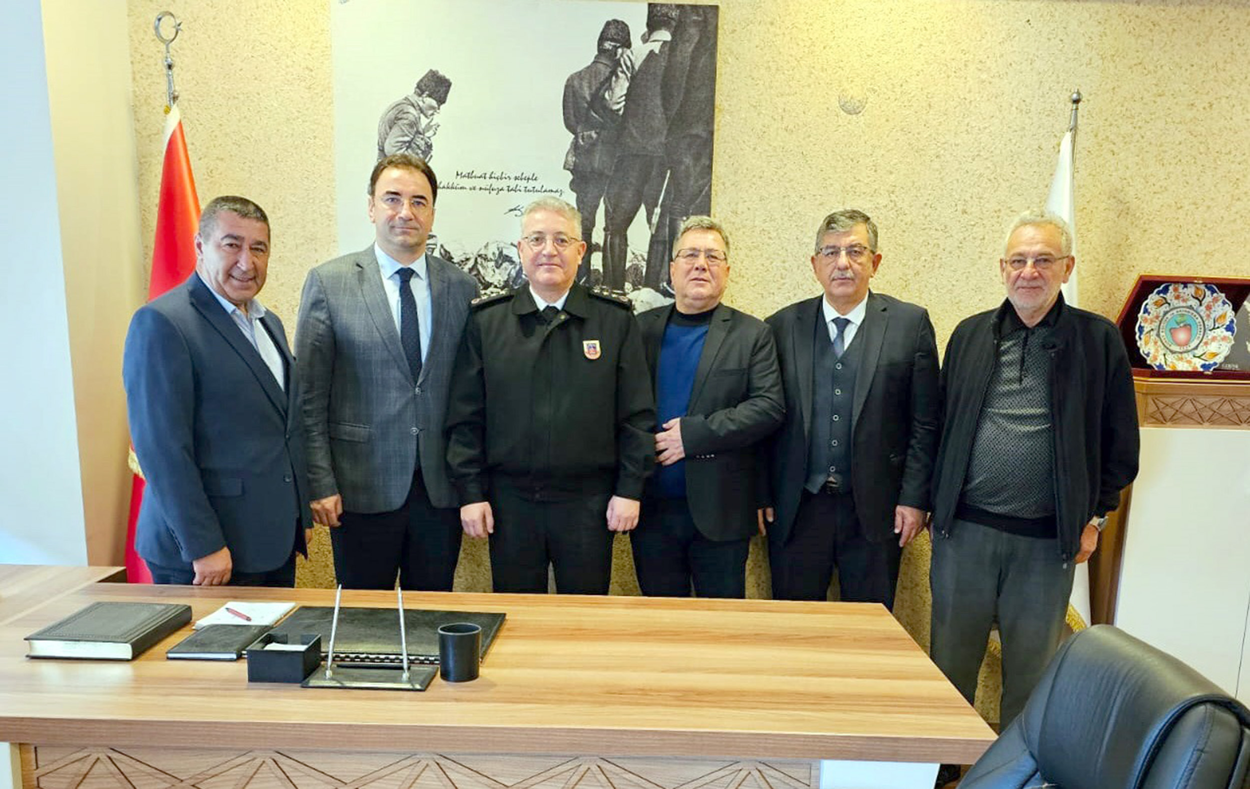 Afyonkarahisar İl Jandarma Komutanı Albay Tolga Yağan Afyon Gazeteciler Cemiyeti’ne