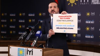 İYİ Parti Sözcüsü Kürşad Zorlu, “İstanbul ve Ankara için de