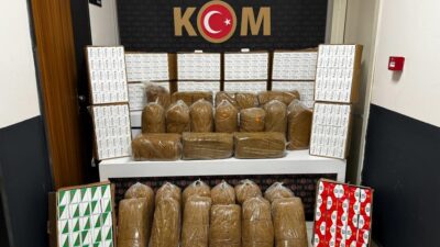 Afyonkarahisar’da polis tarafından gerçekleştirilen operasyonda 140 bin adet boş makaron