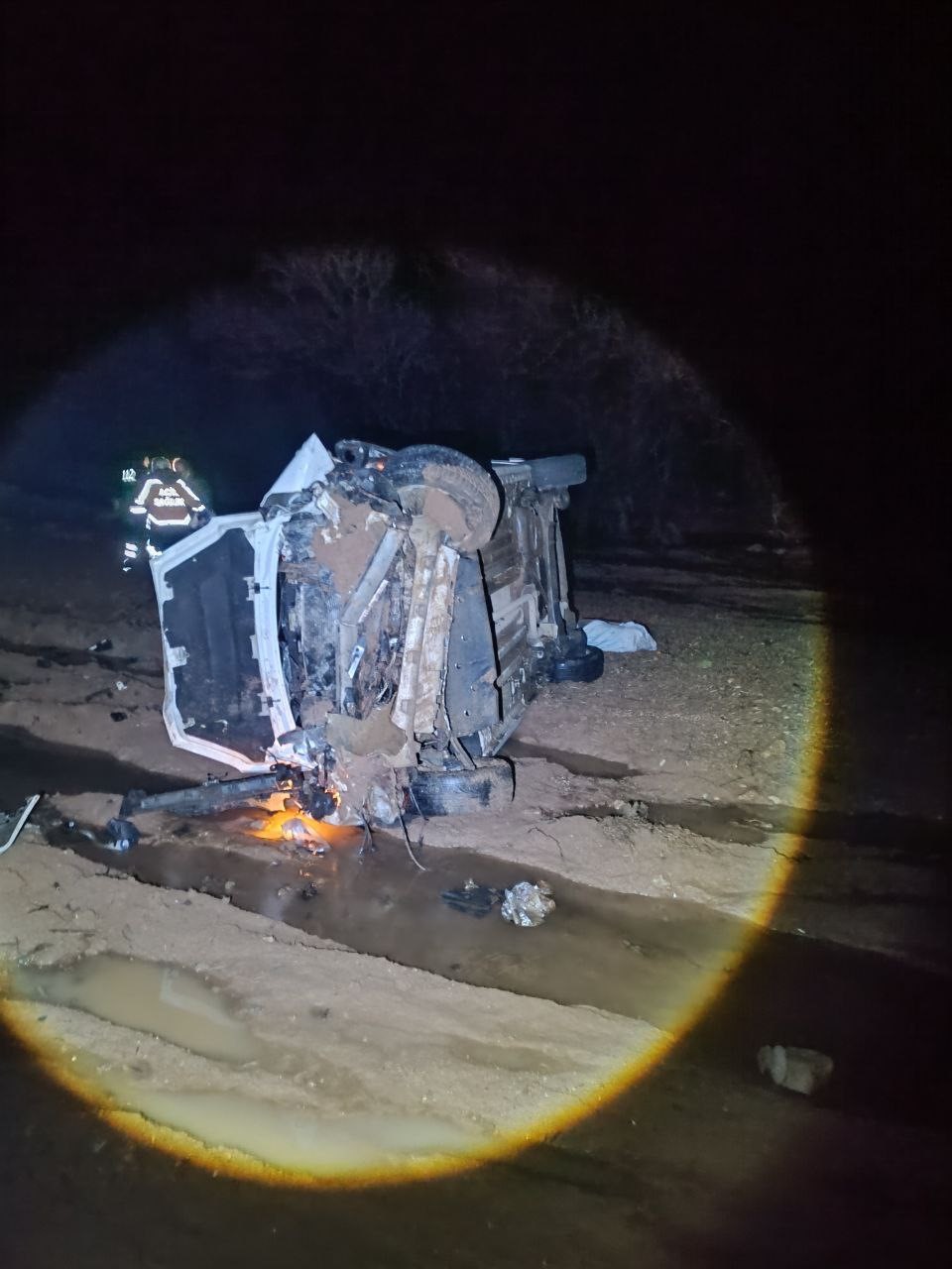 Adıyaman’ın Gölbaşı ilçesinde hafif ticari aracın şarampole devrilmesi sonucu 6