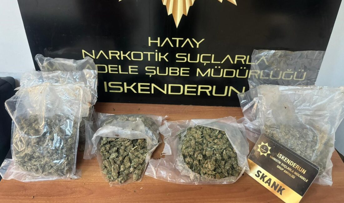 Hatay emniyet güçleri ekipleri tarafından yapılan çalışmalarda 9 kilo 300