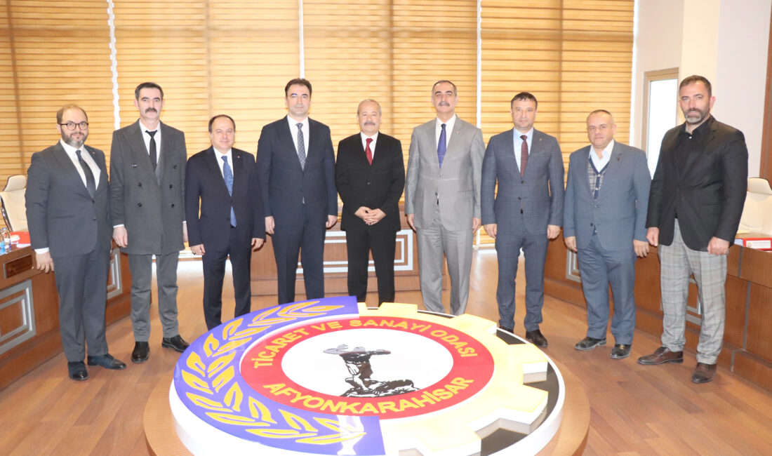   ATSO’yu ziyaret eden MHP Afyonkarahisar Milletvekili Mehmet Taytak, yaptığı
