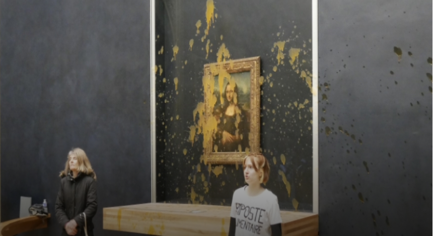Fransa’nın başkenti Paris’teki Louvre Müzesi’nde sergilenen Leonardo da Vinci’nin 16.