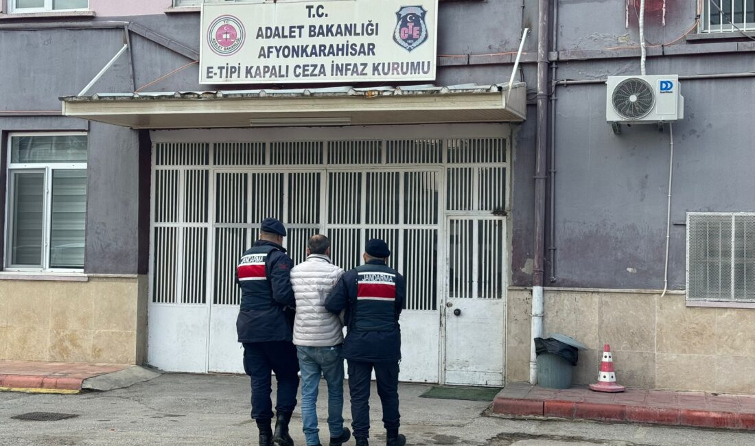 Afyonkarahisar İl Jandarma Komutanlığına bağlı İhsaniye İlçe Jandarma Komutanlığınca, aranan