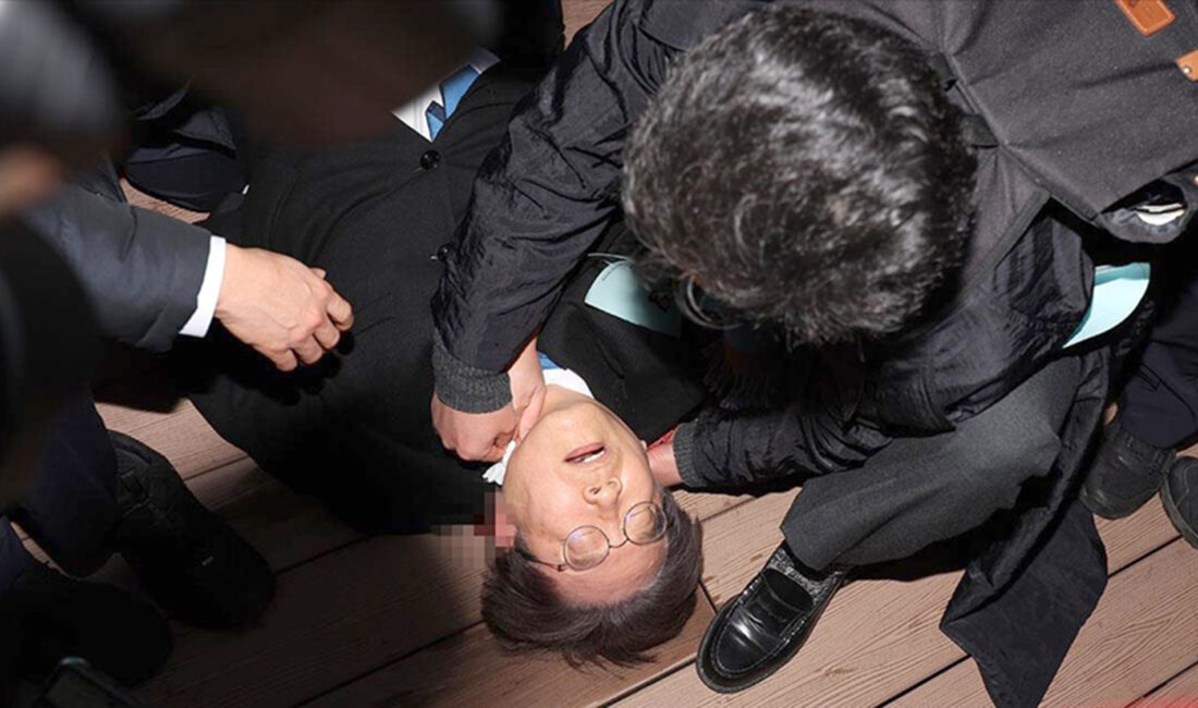 Güney Kore’de ana muhalefetteki Demokratik Parti’nin lideri Lee Jae-myung’un, Busan’da