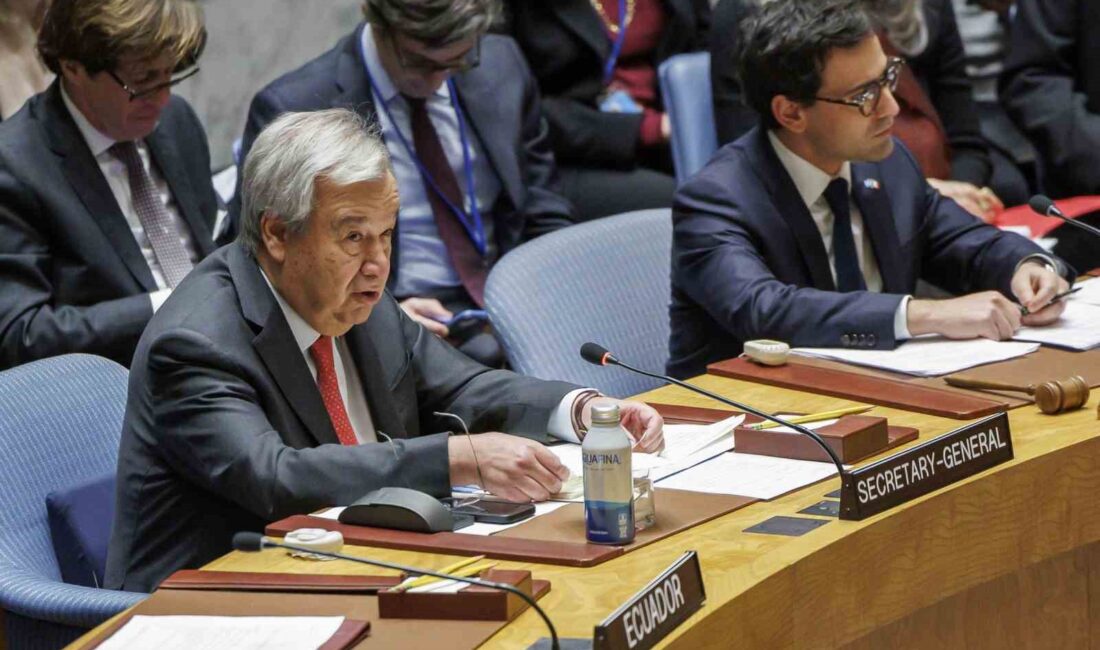 BİRLEŞMİŞ MİLLETLER (BM) GENEL SEKRETERİ ANTONİO GUTERRES, İSRAİL-FİLİSTİN ARASINDA DEVAM