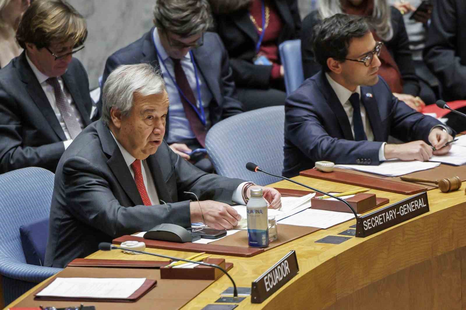 BİRLEŞMİŞ MİLLETLER (BM) GENEL SEKRETERİ ANTONİO GUTERRES, İSRAİL-FİLİSTİN ARASINDA DEVAM