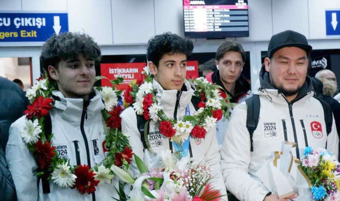Muhammed Bozdağ’a coşkulu karşılama Güney Kore’de düzenlenen 4. Kış Gençlik Olimpiyatları’nda kısa kulvar sürat